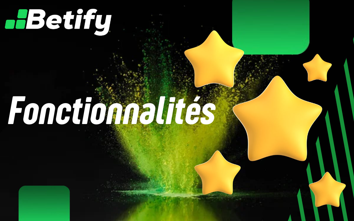 Betify propose un large éventail d'options