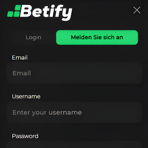 Instruction Klicken Sie auf „Registrieren“