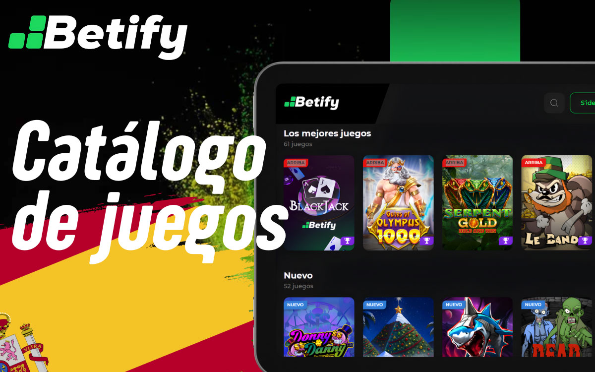 Betify Casino Catálogo de juegos