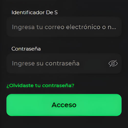 Instrucción Inicio de sesión en la cuenta