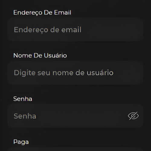 Instrução Preencha as suas informações
