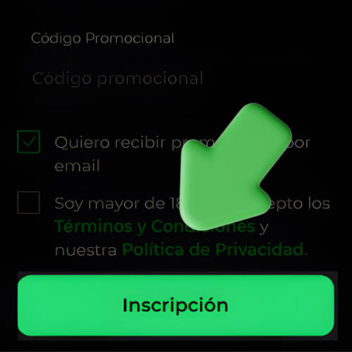 Instrucción Valide su cuenta