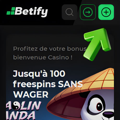 Instruction Cliquez sur le bouton "S'inscrire"